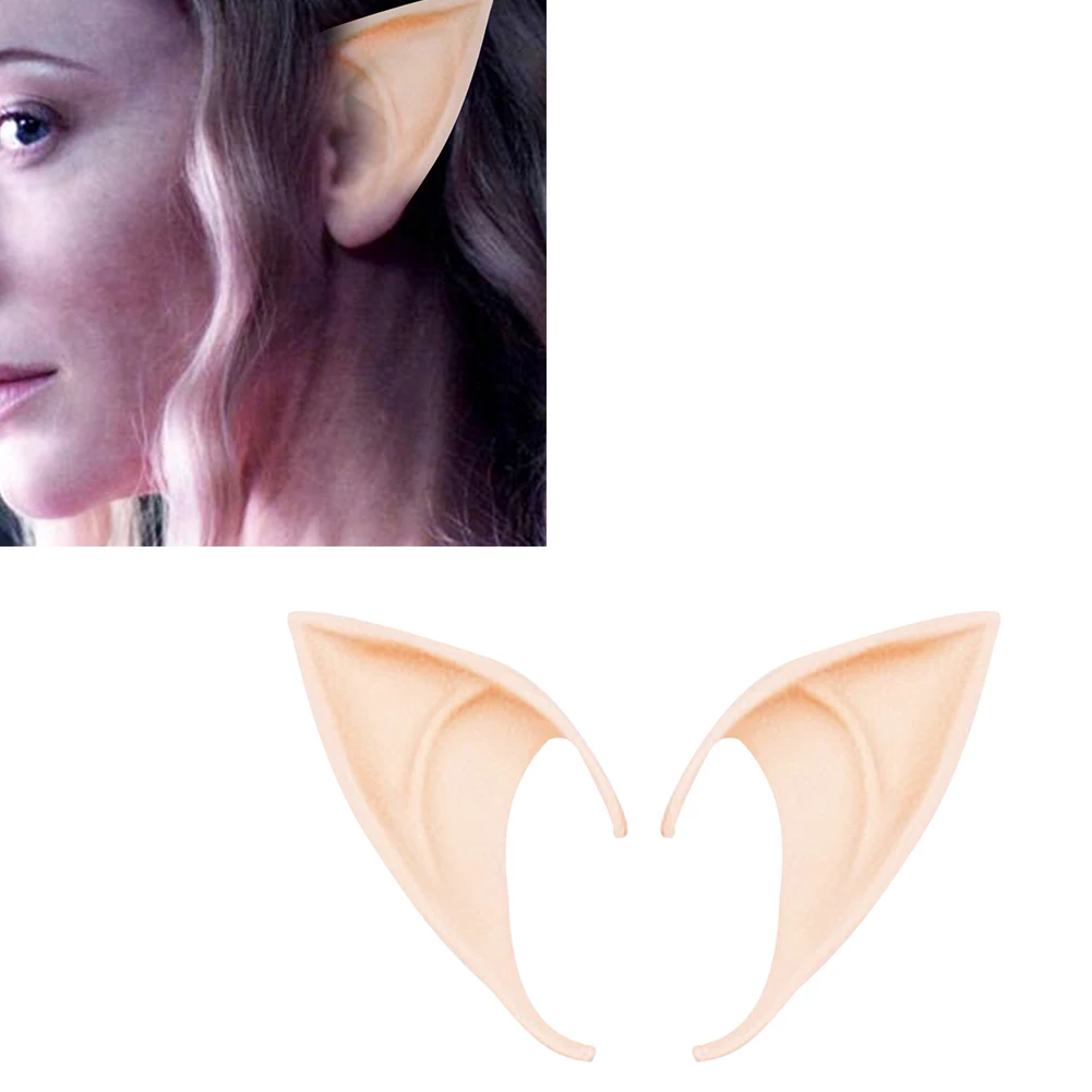 1 пара латексных эльфов уха Pixie наряжаться в костюм острый вампир Гоблин ярмарки