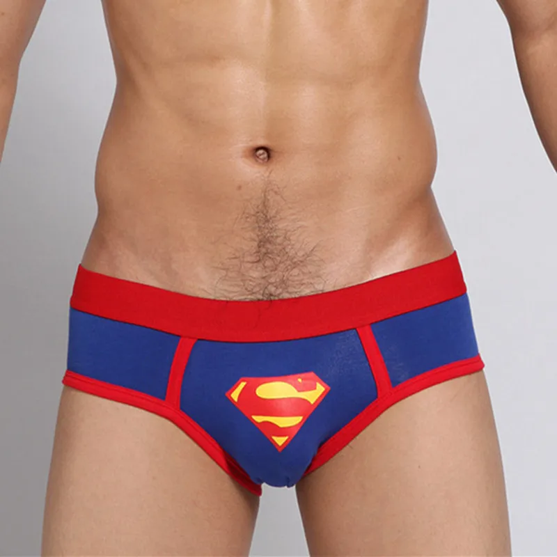 Briefs Мужское нижнее белье, хлопковые трусы для мужчин, низкая посадка, боксеры, Супермен, супергерои, трусы для мужчин, супергерои, дышащее нижнее белье супергероев - Цвет: Briefs