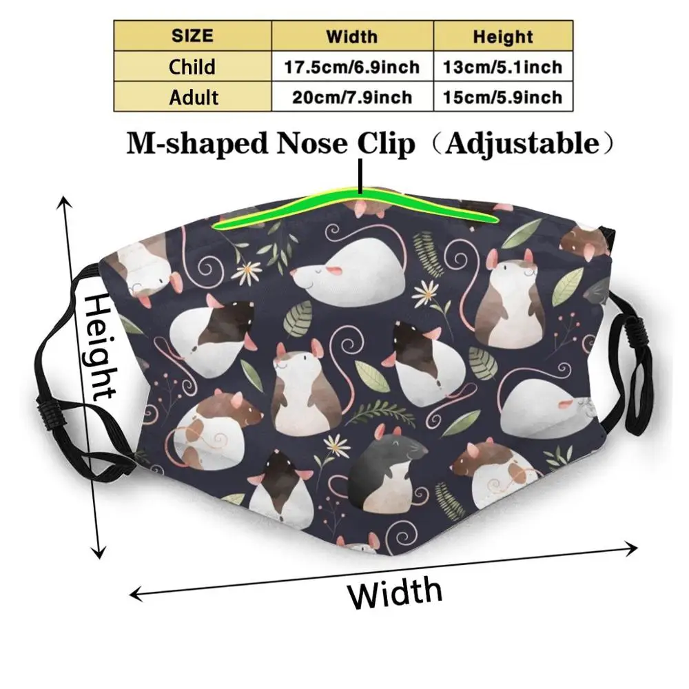 Крысы индивидуальный дизайн для взрослых детей Пылезащитный фильтр сделай сам