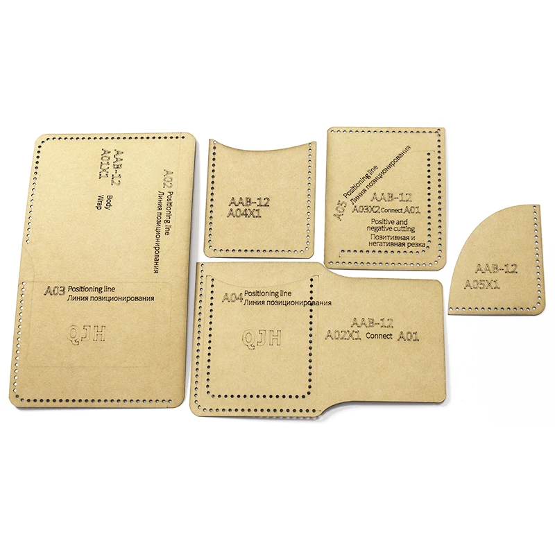 1 комплект кожаного ремесла модный Индивидуальный короткий кошелек упаковка для