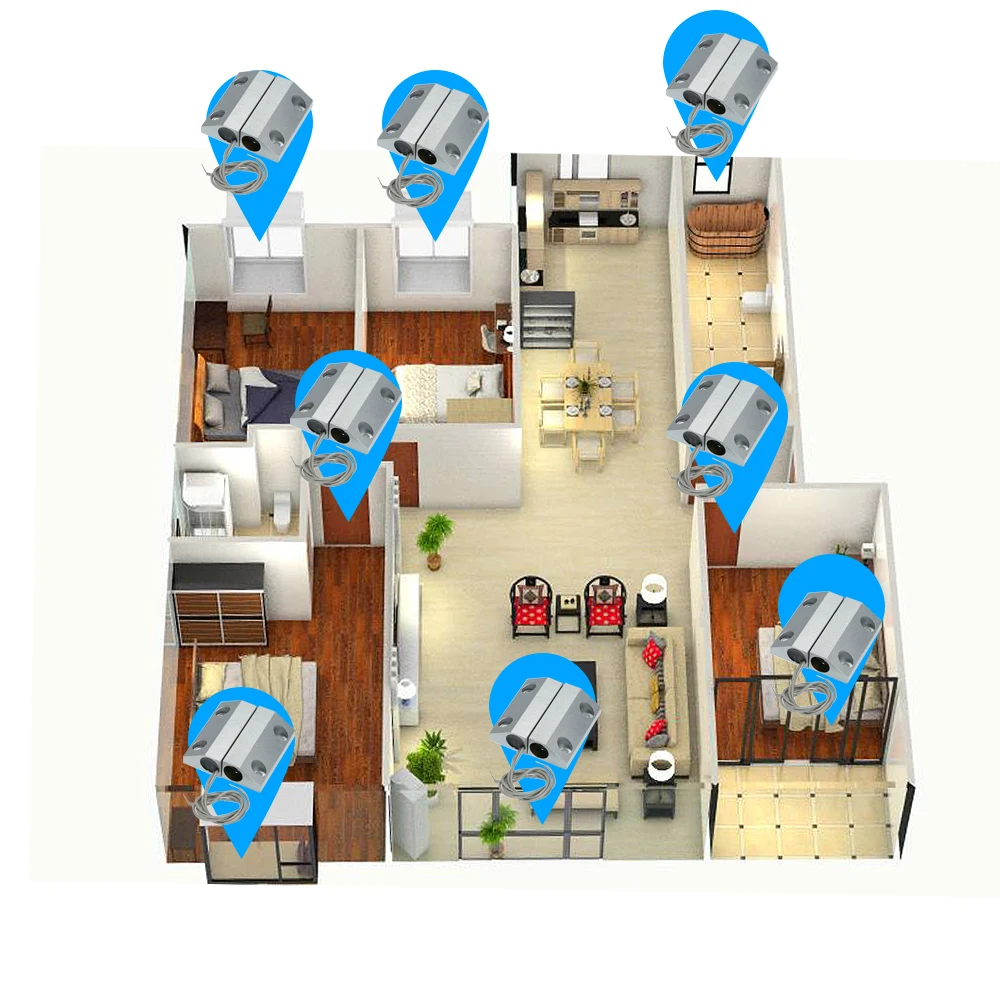 Проводной металлический Геркон для ворот дверей окон датчик магнитные контакты