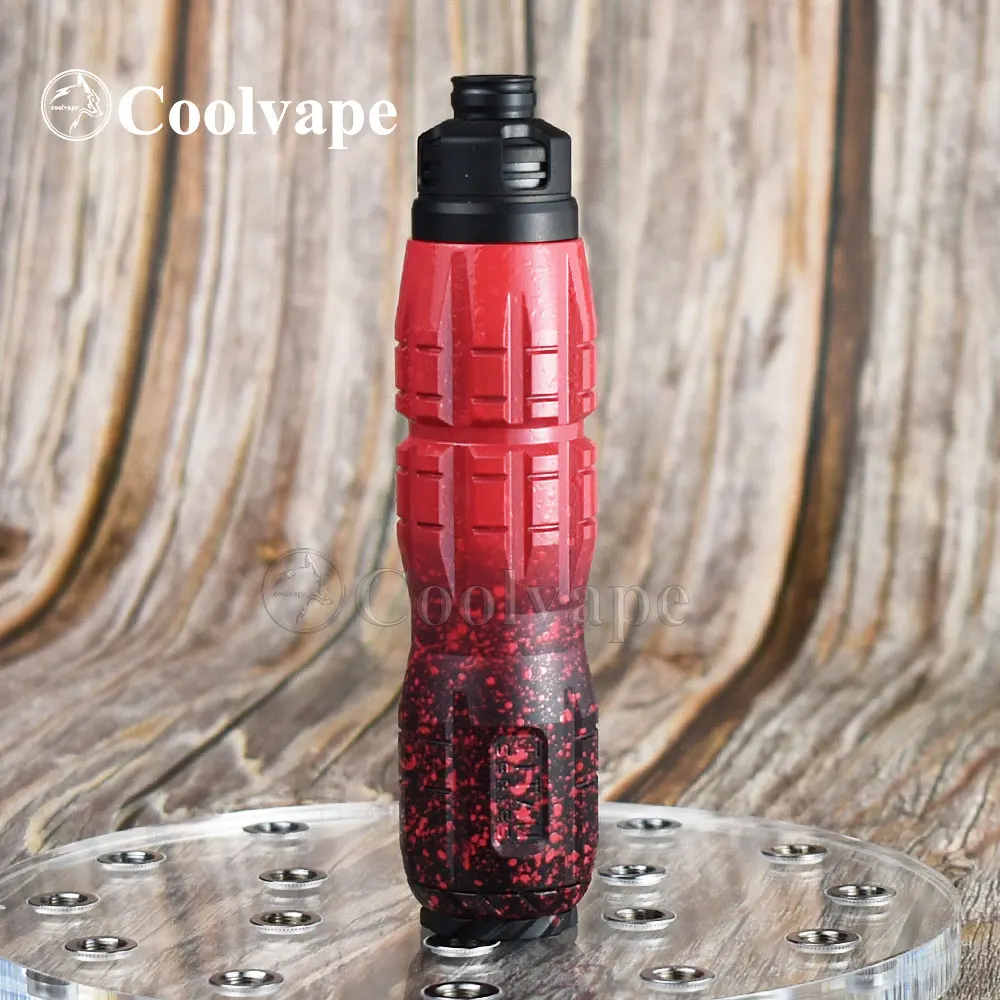 

WOLF COOLVAPE titan x mod with armor mods engine rda 25mm vape mechanical mod kits for 18650/20700/21700 battery brass Mech Mod