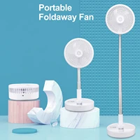 portable usb fan folding stand fan desk table fan foldaway rechargeable 7200mah battery usb quiet