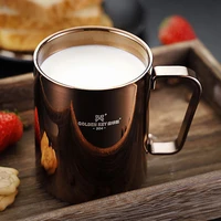 304 stainless steel water mug with handle double thickened mug large coffee cup wall thermos cup