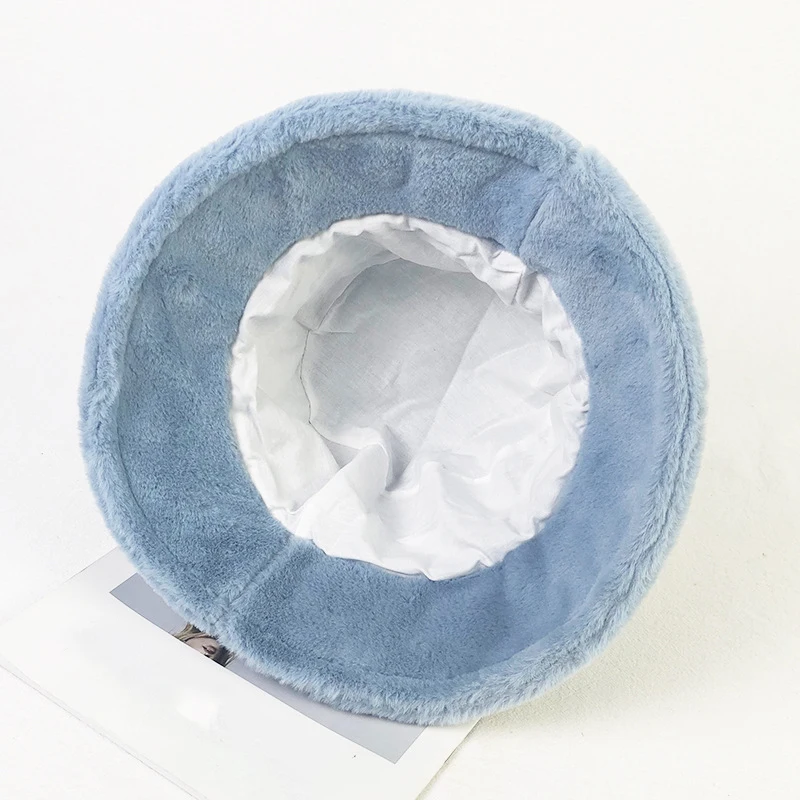 YSYX 2020 New Autumn Winter Bucket Hats Female Fruit Embroidery Bucket Hats Plush Warm Basin Cap's Velvet Fisherman Cap's YS:077