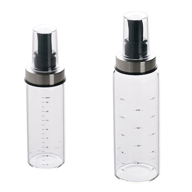 

170ml/300ml Silicone Oil Brush Bottle Barbecue Grill Baking Brushes Seasoning Dispenser Container Ketchen Cooking Tools