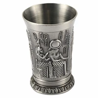 shot glass 1oz vintage egyptian chalice creative wine shot glasses silver personalized sip glass used for tequila vodka cocktail