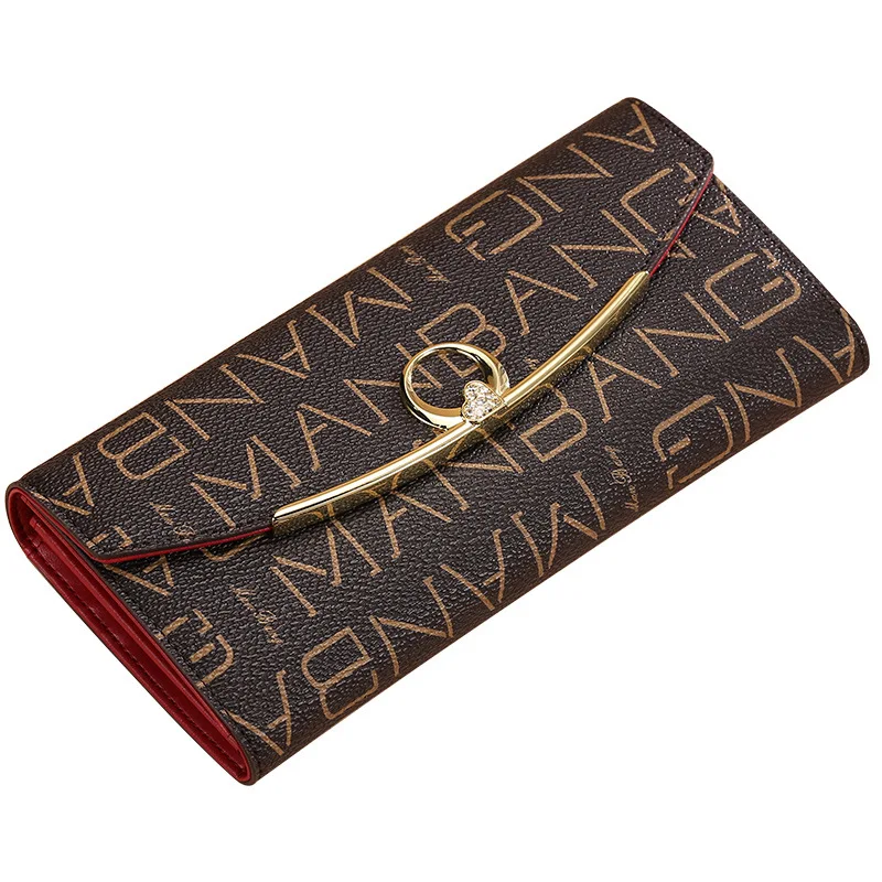 

ManBang Hot sale 2021 Women Wallets Brand Design High Quality Leather ladies Hasp Fashion Long Women Wallets And Purses