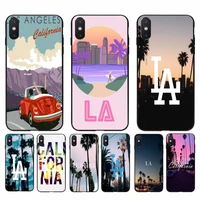 yinuoda travel los angeles california phone case cover for iphone 11 8 7 6 6s plus x xs max 5 5s se 2020 xr 11 pro cover