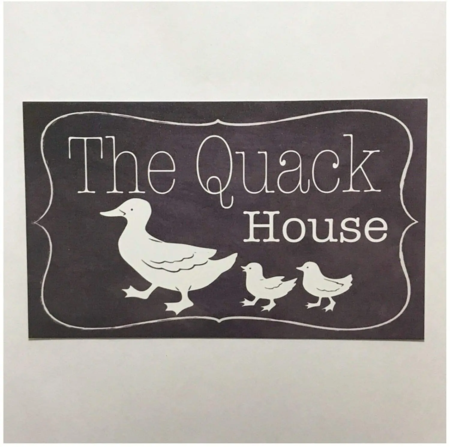 

The Quack House Vintage Style Metal Sign Iron Painting for Indoor & Outdoor Home Bar Coffee Kitchen Wall Decor 8 X 12 Inch