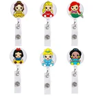 10 шт.лот Прекрасный Милая Русалка девушка выдвижной Бейдж катушка Броши для женщин мужчин офис работа для ID Имя держатель карты брелок