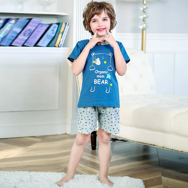 SAILEROAD Новая летняя Пижама с медведем для мальчиков милая динозавром детский