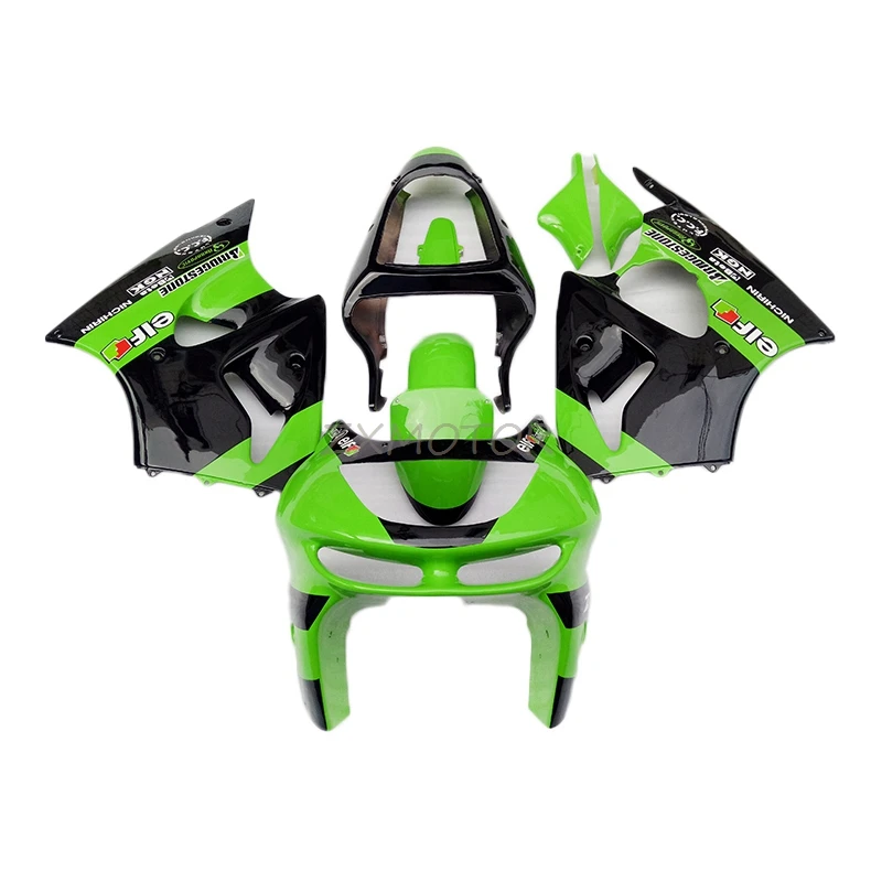 

Полный корпус новый корпус ABS Обтекатели для Kawasaki Ninja ZX6R 1998 1999 зеленый черный благодарный обтекатель ninja ZX6R 98 99 XC93