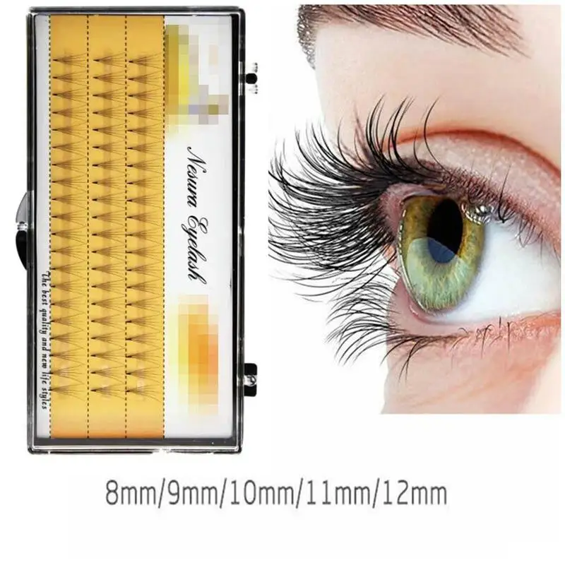 

1box Big Capacity20 Bundles 6d 10D Eyelash Extensions 8/9mm Thickness True Mink Strip Eyelashes Individual Lashes Natural Style