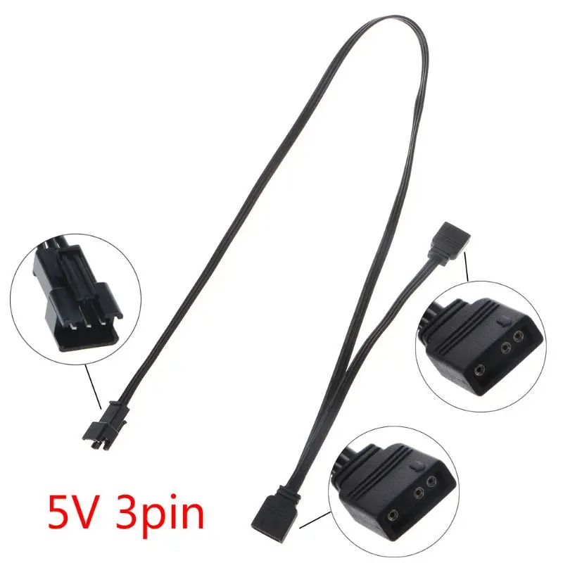 

ARGB Control 5V 3Pin Extension Cable Adapter for AURA AS-US/MSI Motherboard