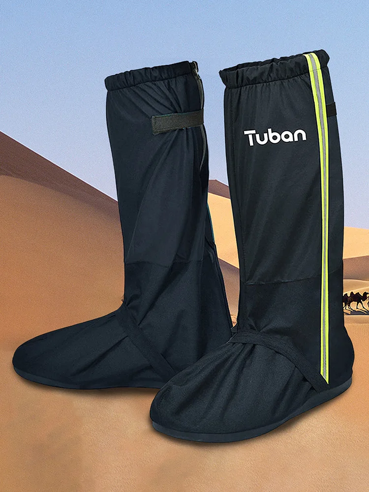 

Waterproof Rain Boot Shoes Cover Lightweight Reusable Snow Desert Leg Gaiters with Reflector for Gardening Outdoor Sports