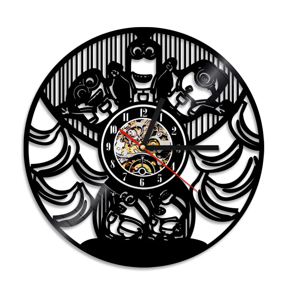 

2021 Disney Despicable Me Wall Clock Electronic Smart Luminous Timer Wake Up Children's Desktop Alarm Clock Bedroom Decoration