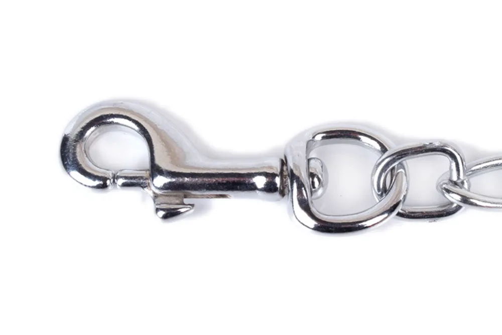 Поводок для собак тяжелый и прочный Хромированный Железный поводок больших с