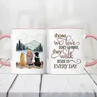 Девушки и собаки персонализированный кружка красочные кружки для кофе Кубок Подарочная упаковка DIY Индивидуальный заказ до 4-х никель-металл-собаки RR2055