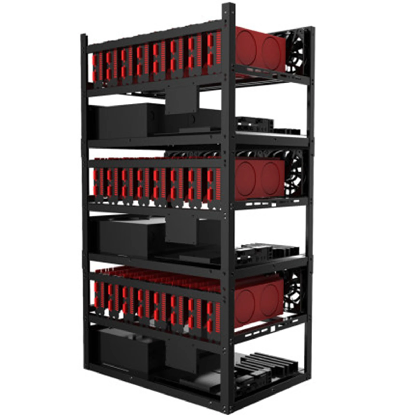 Стекируемый горные чехол стойки Кронштейн материнской платы открытой добычи Рог