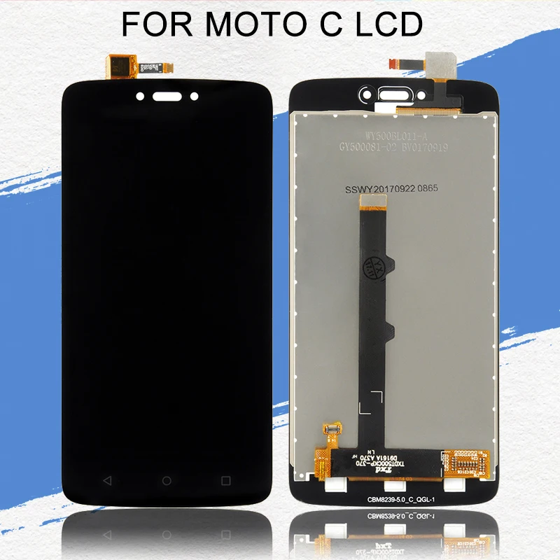 Фото Dinamico 5 0 дюймов для MotoRola Moto C дисплей с сенсорной панелью XT1750 LCD XT1755 XT1754 ЖК экран