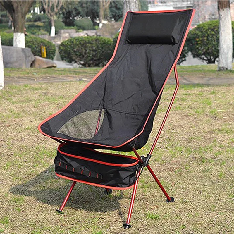 

Outdoor Ultralight Folding Moon Chairs Portable Fishing Camping Chair Backrest Seat Garden Office Home Furniture