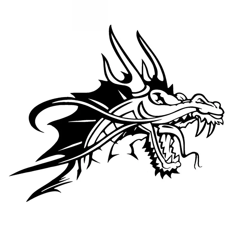 Крутой узор дракона Высококачественные наклейки украшение автомобильного окна