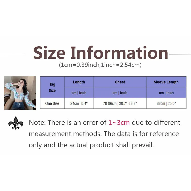 

2020 Blouse Women Summer Sexy Floral Printed Hollow Puff Sleeves Front And Back Two Wear Temperament Slim Ladies Short Shirt