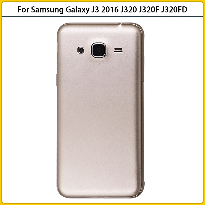 Новый J320 полный корпус для Samsung Galaxy J3 2016 J320F J320FD Крышка батарейного отсека задняя