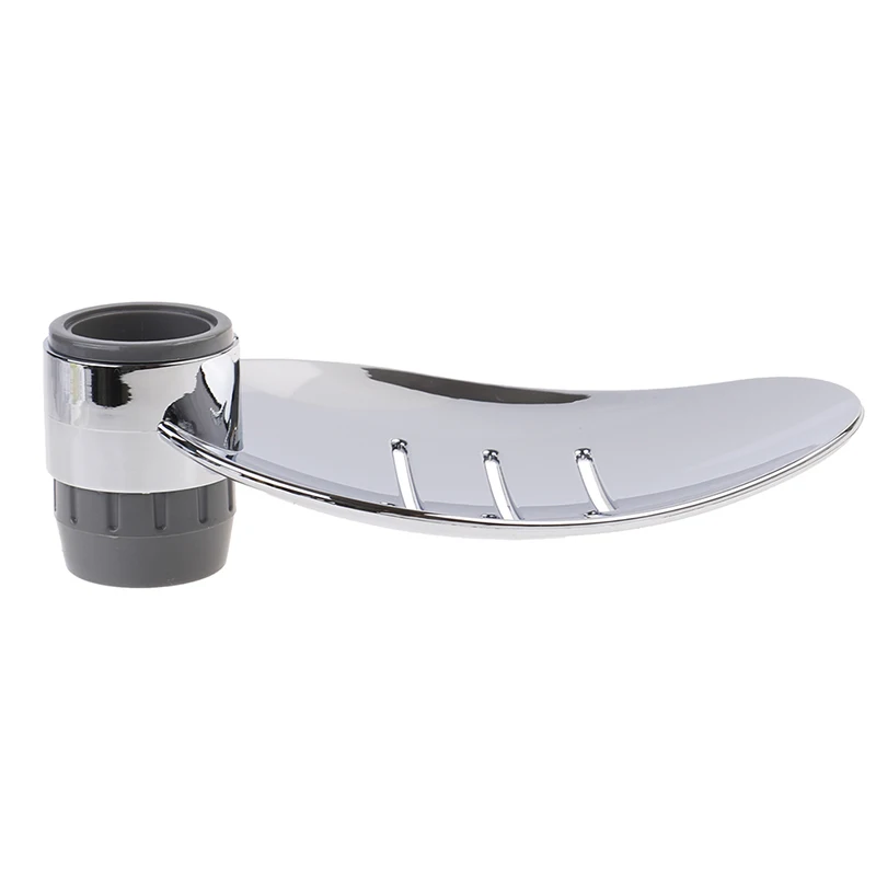 

Adjustable ABS Soap Dish Holder Shower Rod Slide Bathroom Gadget Soap Pallet Shower Rod Slide Bar Shower Rail Soap Dish Box