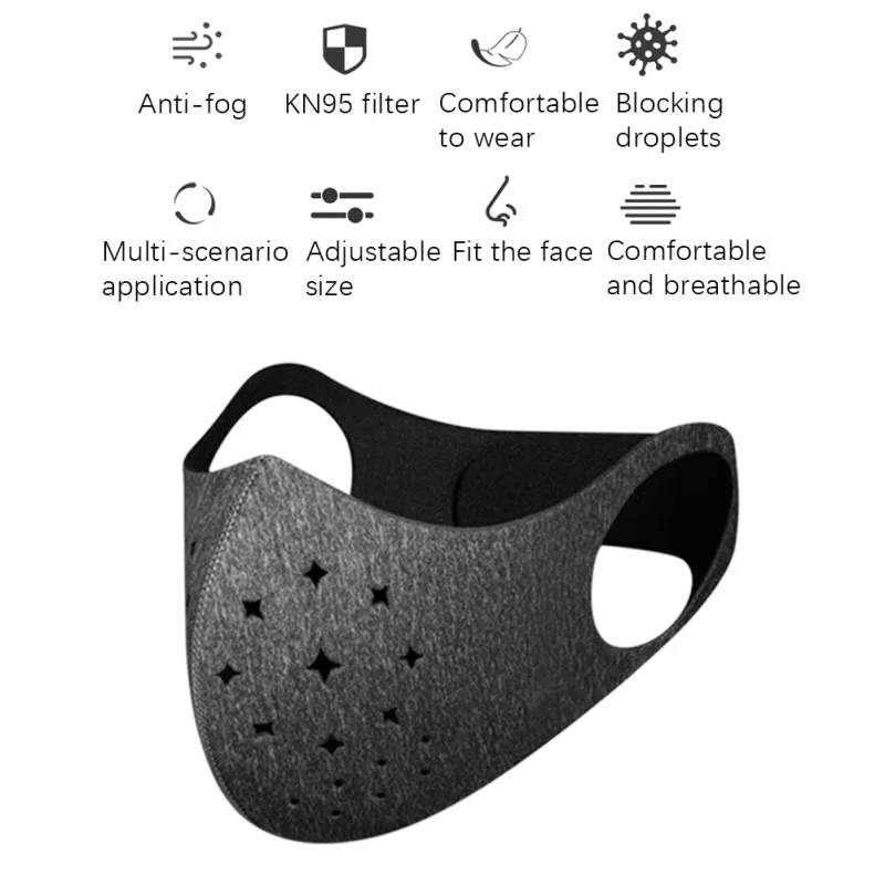 

Reusable Cotton Mouth Mask Anti-Dust Fashion Face Masks Washable Masks for Adult Men Women Cycling Motorcycle