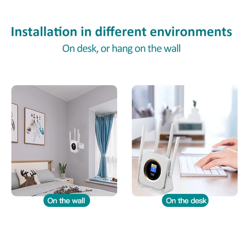 Wi-Fi роутер TIANJIE CPE904 4G LTE антенна WAN LAN CAT4 модем 150 Мбит/с батарея 3000 мАч Sim-карта CPE