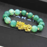 unisex bracelets natural stones feng shui good lucky wealth beads bracelets for women men chinese bangles jewelry