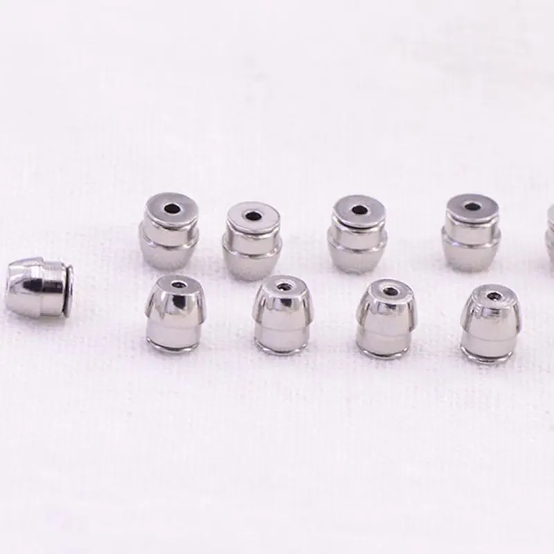 

10Pcs Secure Earring Lock Earring Back Ear Studs Nuts Replacement Earring Posts H37C