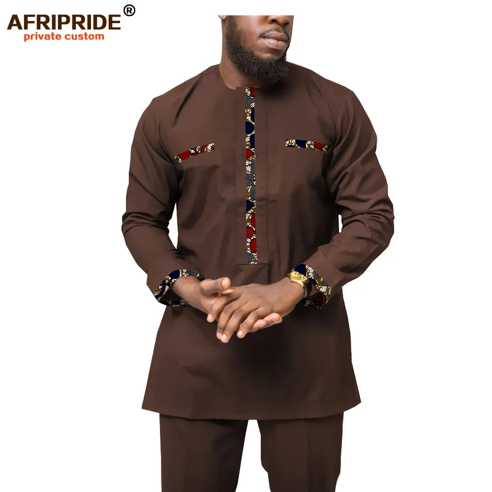 2019 африканская одежда для мужчин футболки &quotАнкара&quot и штаны с принтом восковой