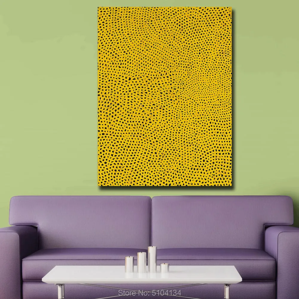 Краска для масляной краски настенная краска рисования Yayoi Kusama желтая Домашняя