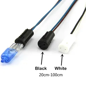 Патрон для лампы G4 MR16, 5 шт., 20 см, 30 см, 50 см, 80 см, 100 см, БелыйЧерный патрон для светодиодных хрустальных головок, светильник