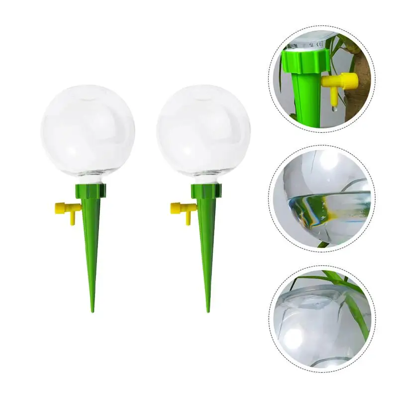 

2pcs Self Watering Stake Plant Drip Irrigation Waterer With Slow Release Control Home Garden Supplies