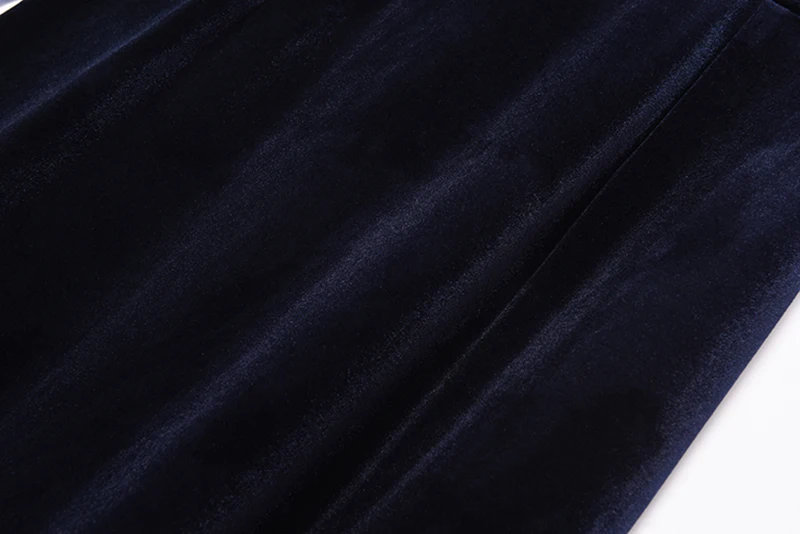 

[EAM] Women Blue Spliced Casual Dress New Peter Pan Collar Puff Sleeve Loose Fit Fashion Tide Spring Autumn 2021 1DD6912