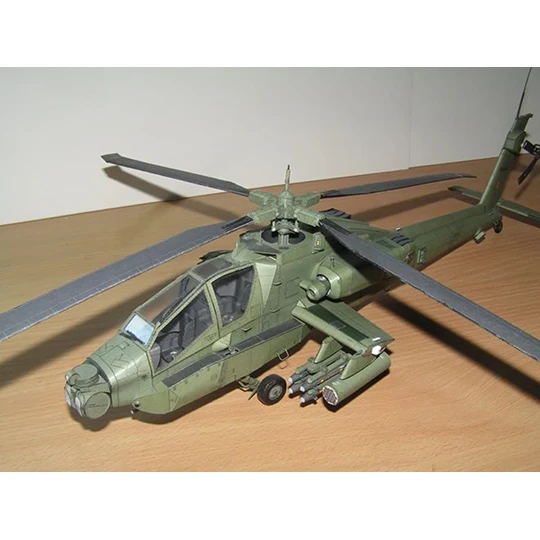 53 см 1:33 Соединенные Штаты AH 64A Apache лук вертолет 3D Бумага модель AH64 истребитель