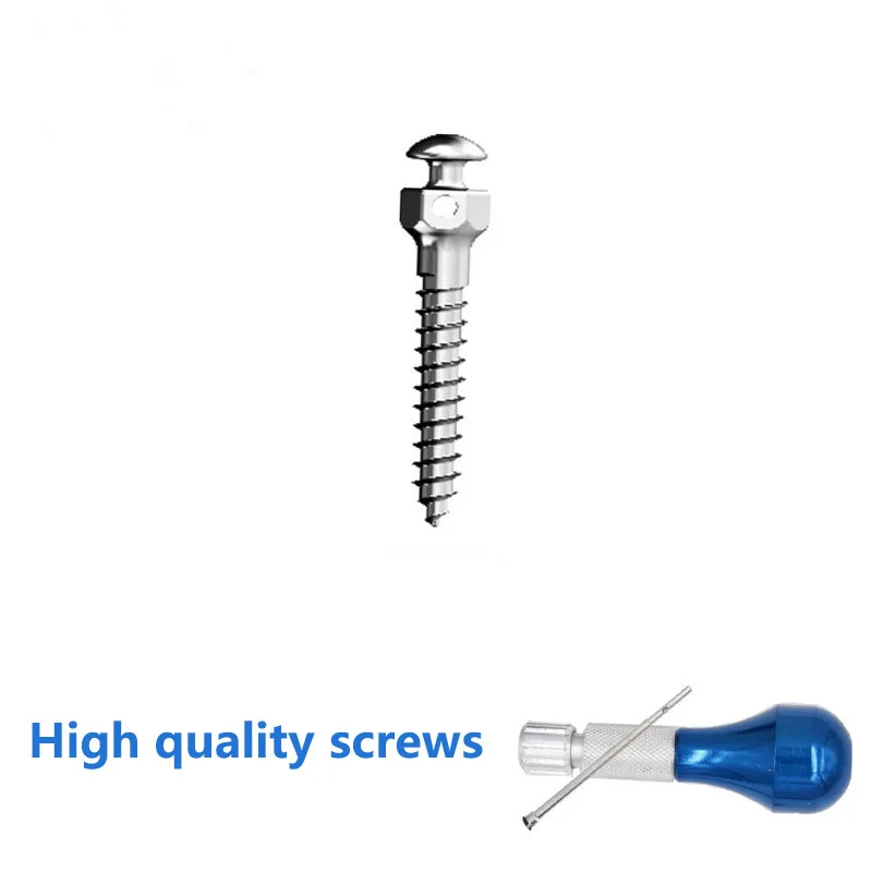 1 Set Screwdriver +10pcs Mini Screws Dental Orthodontic Screw Driver Micro Screw Driver Handle For Self Drilling Tool