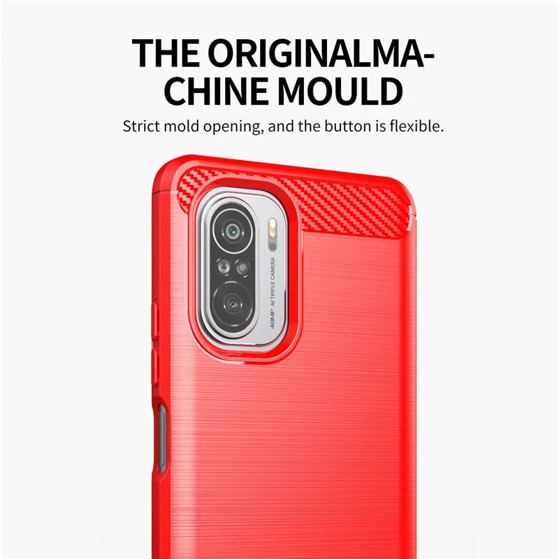 For Cover Xiaomi Mi 11i Case For Mi 11i Coque Back Silicone Soft Shockproof Carbon Fiber Bumper TPU Cover For Mi 11i Lite Fundas