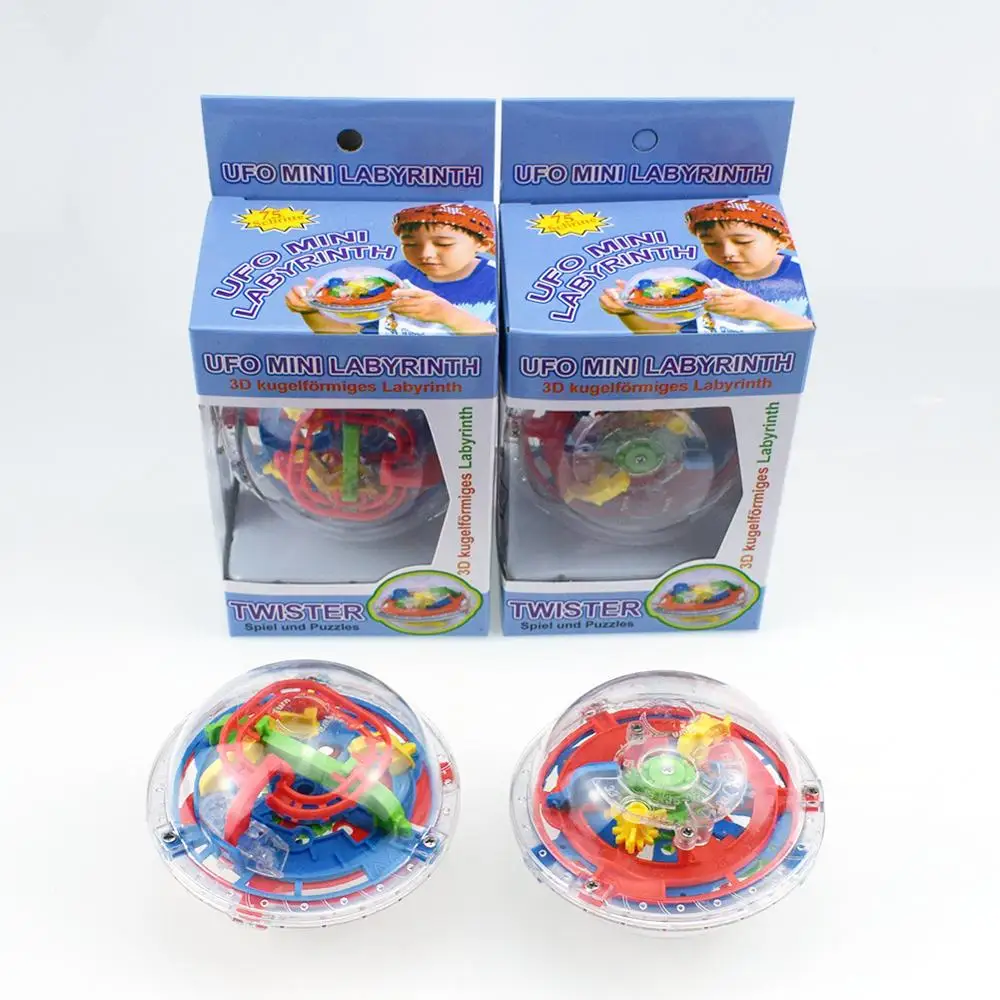 3D интеллект пазл шар лабиринт игры для детей Обучающие Металл игрушка деревянные