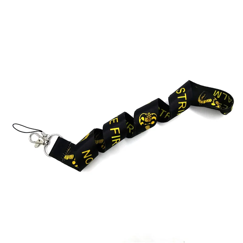 

Cobra kai snake men women kids Neck Lanyard keychain Mobile Phone Strap ID Badge Holder Rope Key Chain Keyrings cosplay