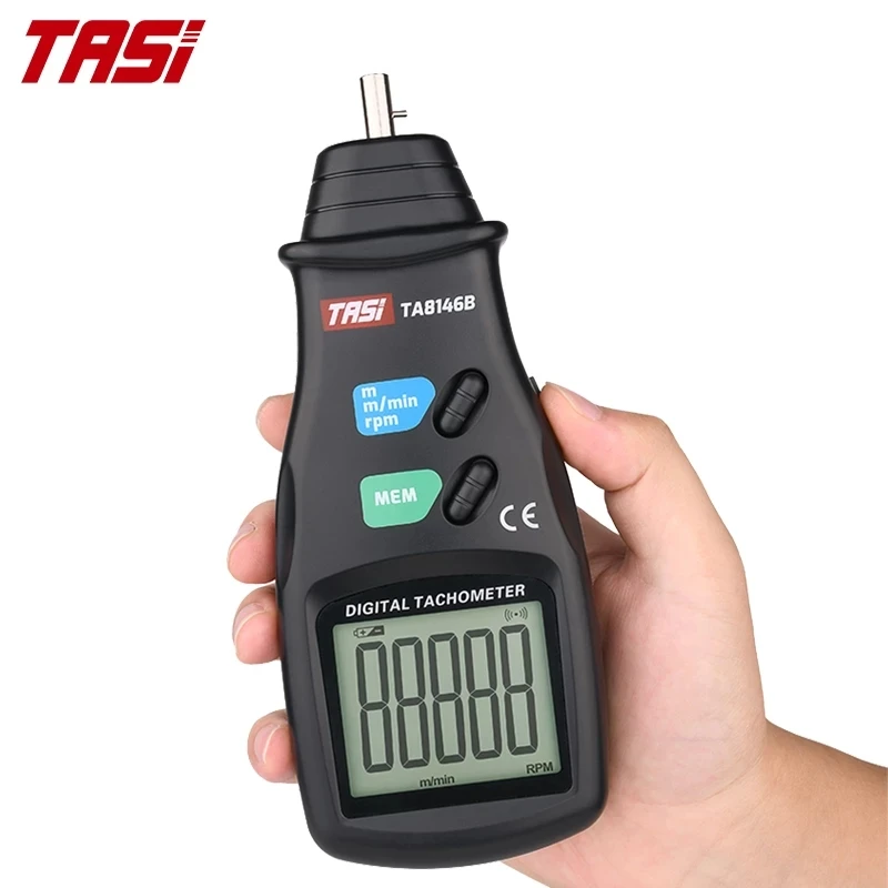 TASI TA8146A/B/C Digital Tachometer Up to 99999 LCD RPM Display Non-Contact Laser Speedometer Speed Meter | Инструменты