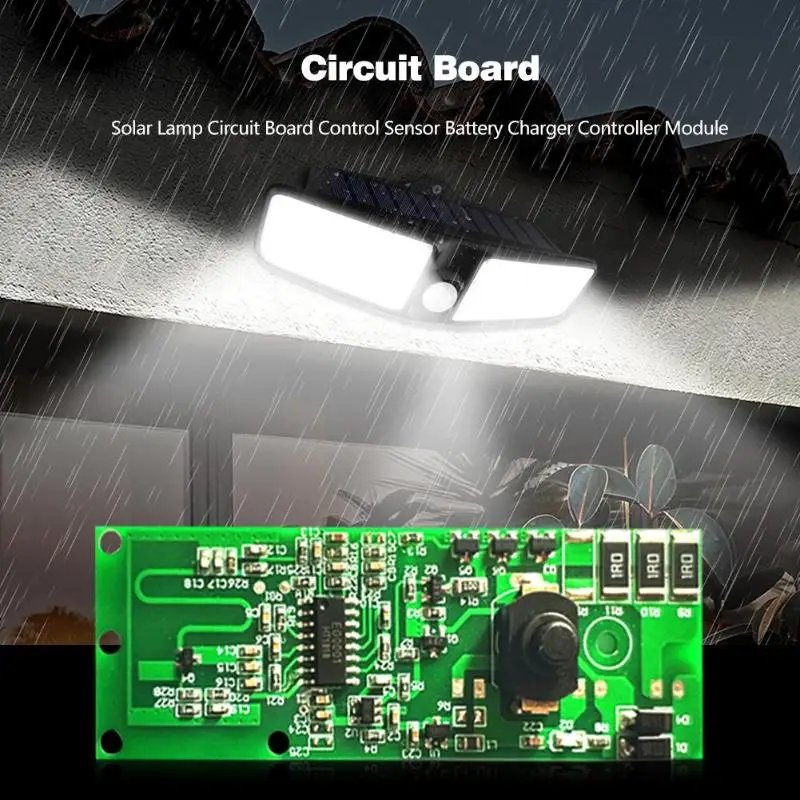 3 2 V 7 датчик движения Солнечный настенный светильник PCB солнечный Управление