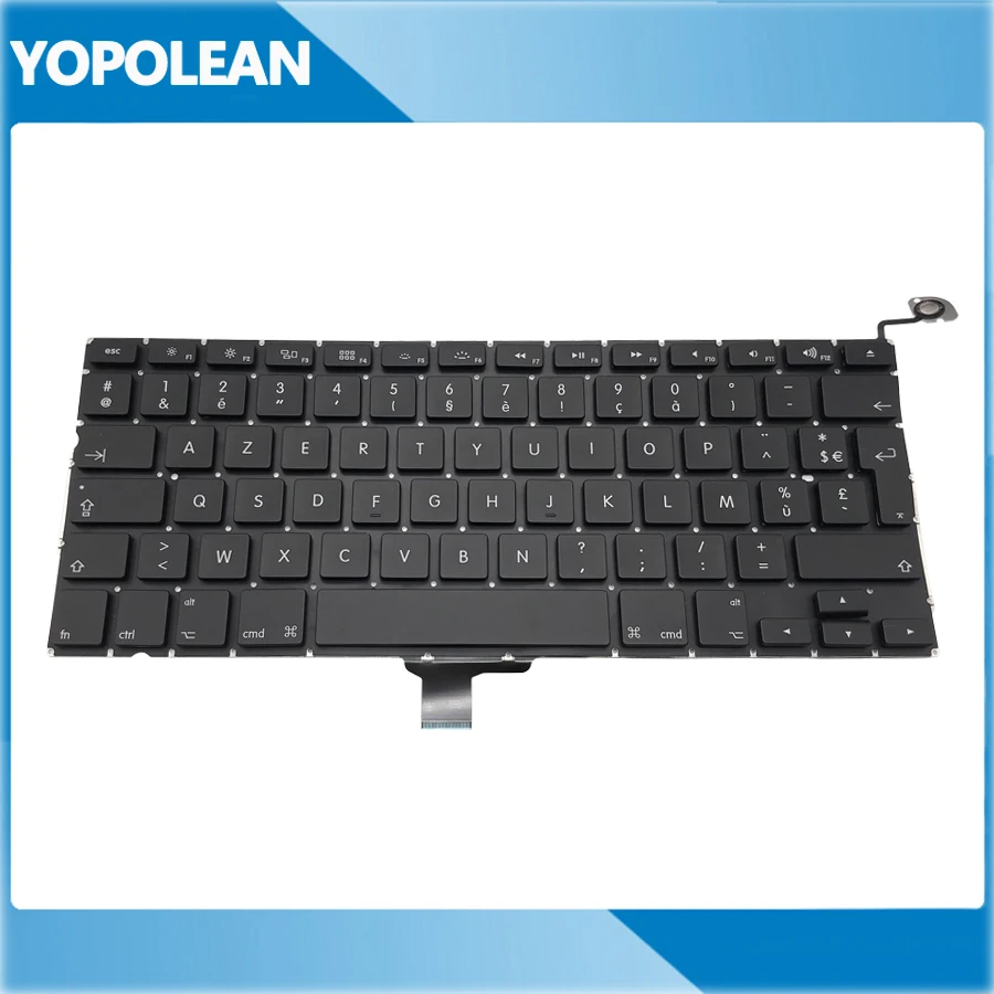 5 шт./лот новая AZERTY Французская клавиатура для Macbook Pro 13 &quotUnibody A1278 2009 2010 2011