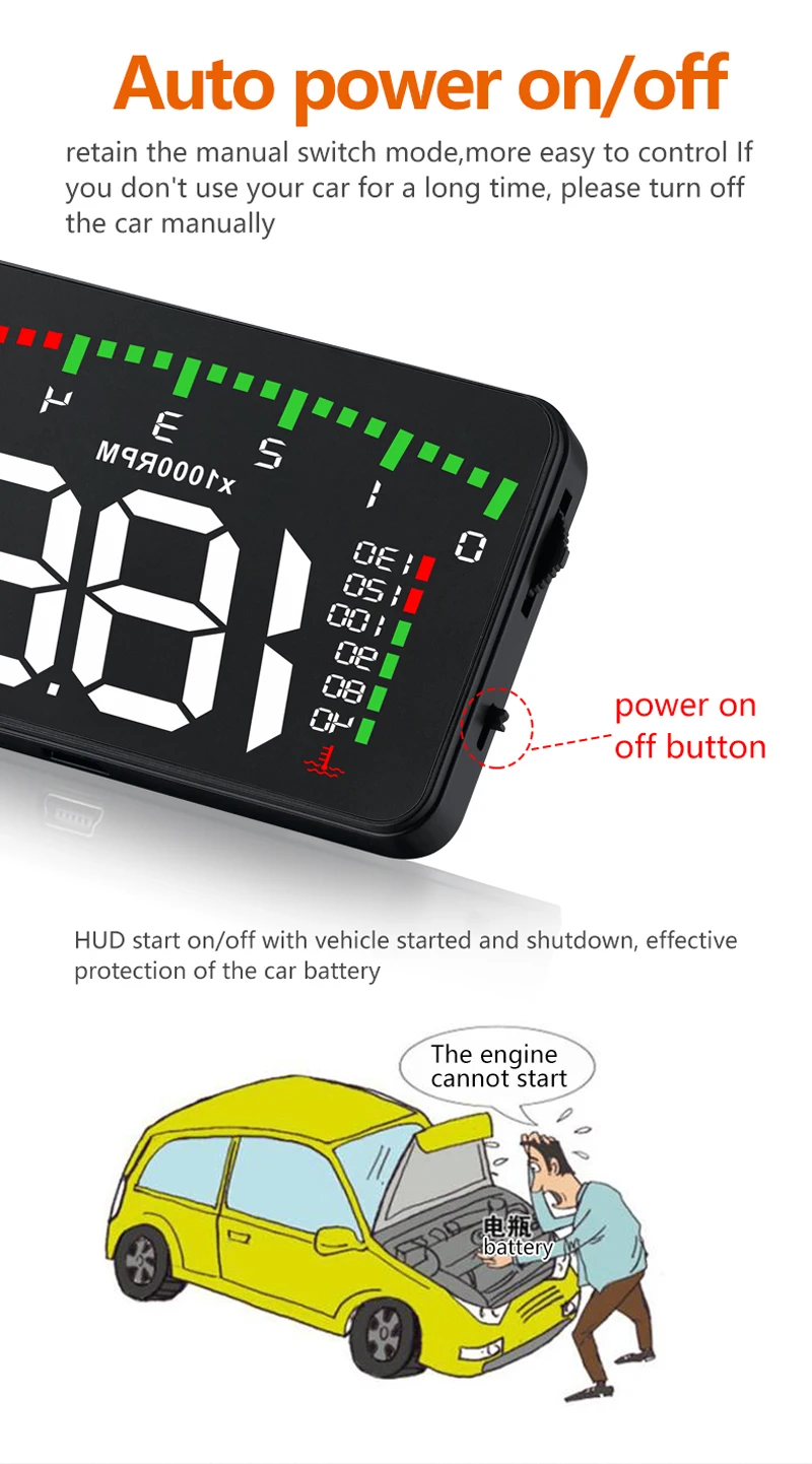 BigBigRoad автомобиля Hud Дисплей для peugeot 2008 208 3008 301 308 408 5008 508 4008 206 207 лобовое стекло проектор Предупреждение