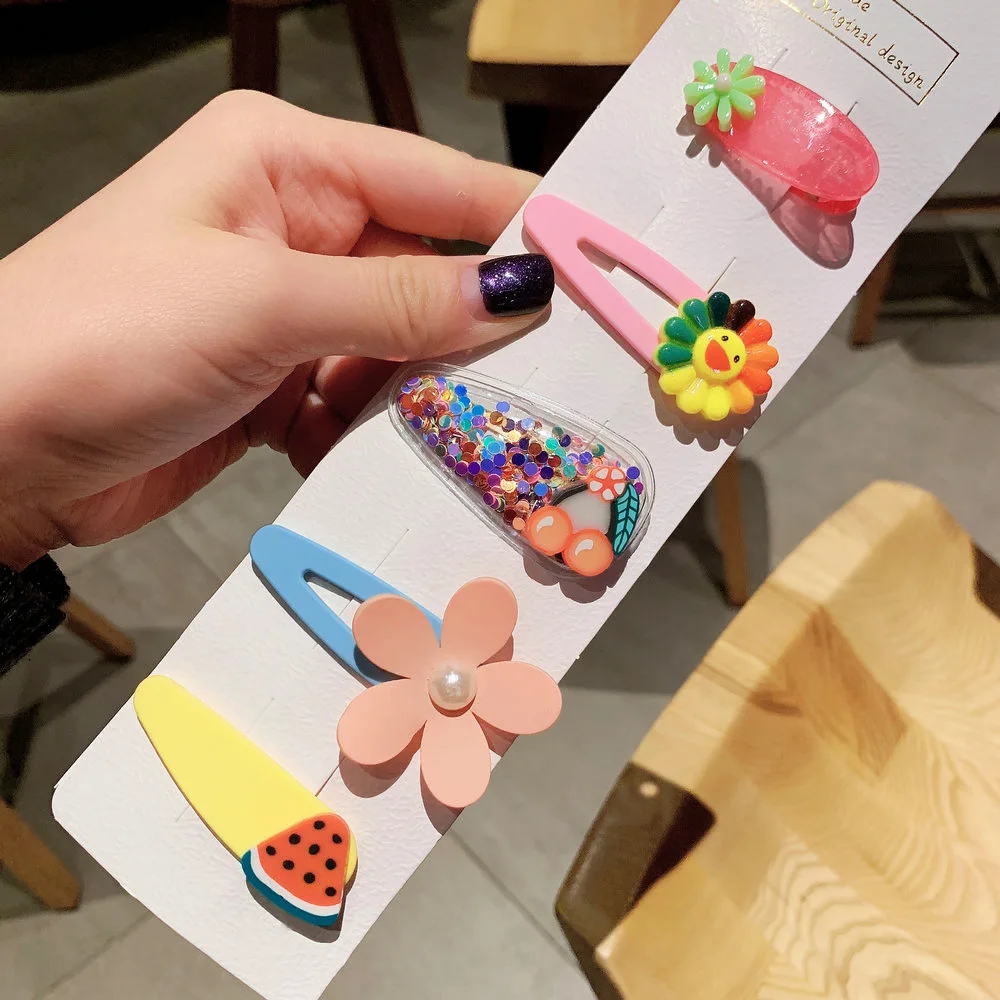 Женская заколка для волос FENGLI в Корейском стиле 5 шт./компл. |