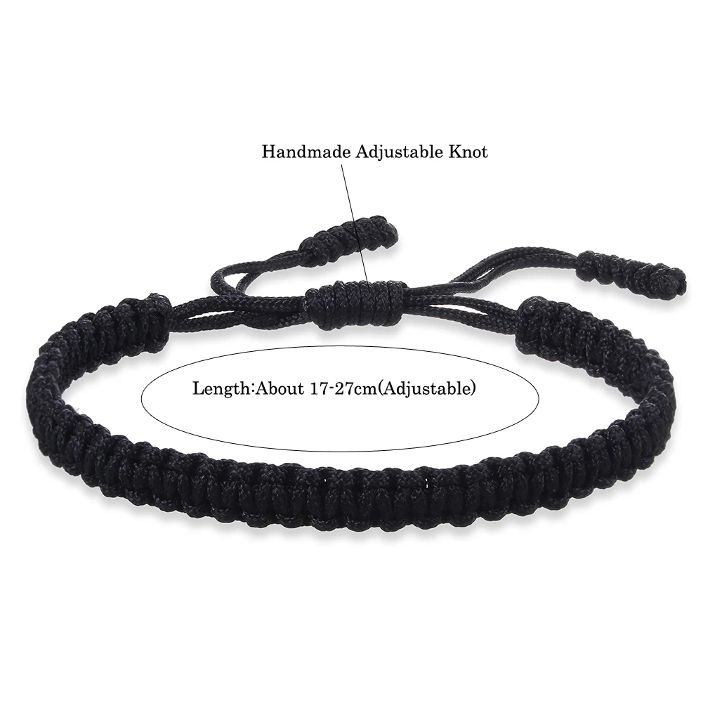 Регулируемые буддийские браслеты и с тибетской нитью коса ручной работы красной